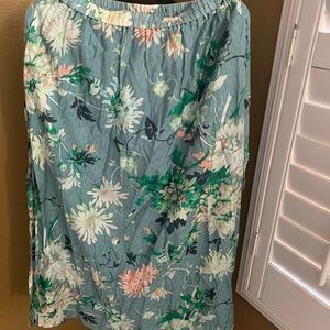 Floral Blue Skirt